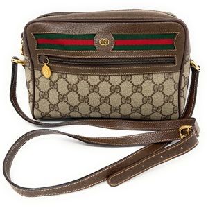 Gucci Shoulder Bag Crossbody Sherry Line Vintage